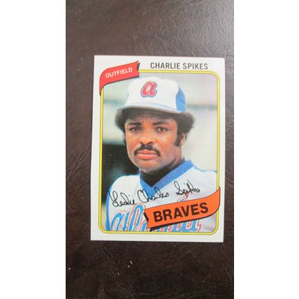 1980 Topps Charlie Spikes Atlanta Braves Card #294