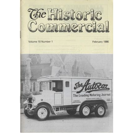 Historic Commercial, Volume 10 No. 1 Febuary 1986