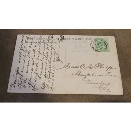1907 fr Postcard - Chapel Field Gardens Scene, Norwich - Norfolk