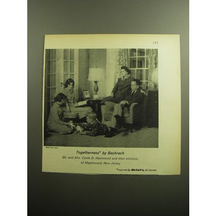 1958 McCall's Magazine Ad - Togetherness by Bachrach Mr. Mrs. Caleb D. Hammond