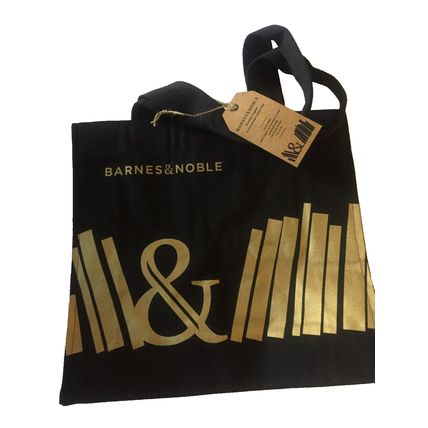 NEW Barnes & Noble Premium Organic In Conversion Cotton 14x15x5 Tote