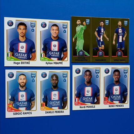 Panini FIFA 365 Golden World Of Football 2023 Stickers Paris St Germain PSG