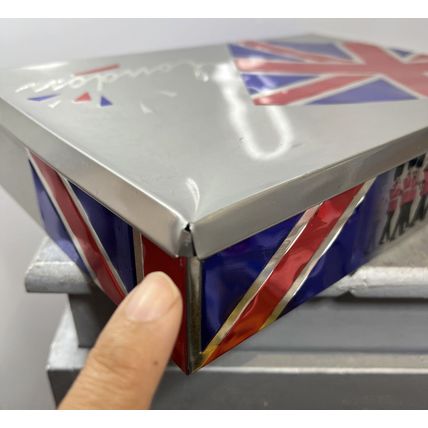 London England Churchill EMPTY Collectible Tin Storage Container Decor {}