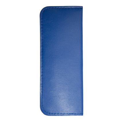 SLIM LINE Narrow Soft Faux Leather Reading Glasses Spectacle Case (Royal Blue)