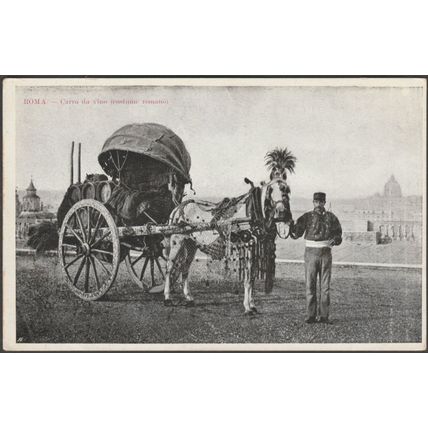 Carro da Vino, Costume Romano, Roma, c.1905-10 - Cartolina