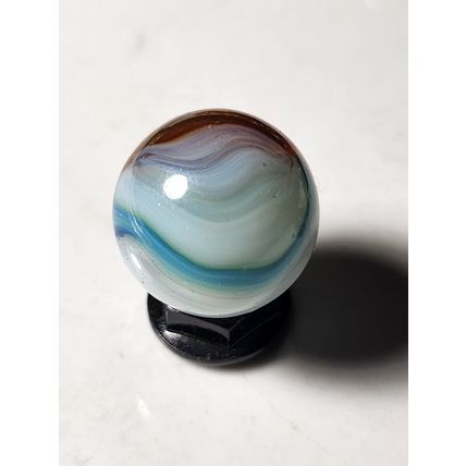Vintage Vitro Agate "Aquamarine" Marble .64 Mint - Nice R1
