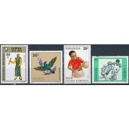 4x Commemorative Stamps - Rwanda - NM NH