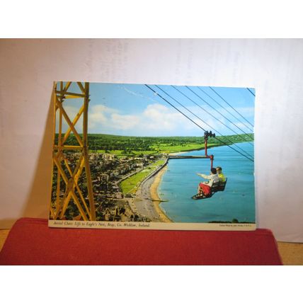 CHAIR LIFT, ,BRAY, CO. WICKLOW, IRELAND used postcard by John Hinde 1975 pm =