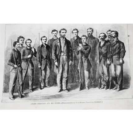 Champ Ferguson and his Guard - Harper's Weekly, September 23, 1865 - Original