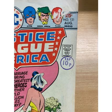 DC COMICS JUSTICE LEAGUE OF AMERICA #121 AUG 1975 (FN) COMIC (LL)
