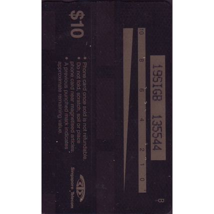 Festivals Celebration S'pore $10 Telephone Card (Used)