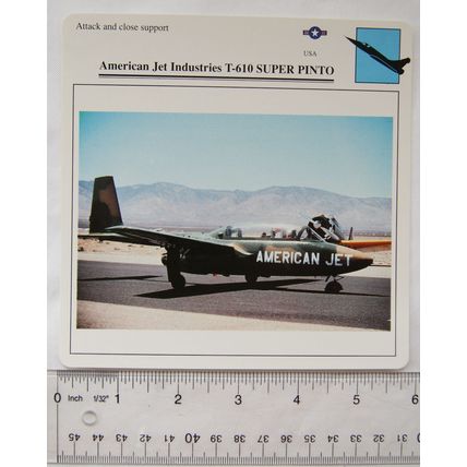 A.J.I. T-610 Super Pinto - USA - Attack & Close Support - Collectors Club Card