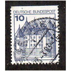 GER 1977 10pf 'CASTLES (EX BOOKLET)' FINE USED (EBID30-079)