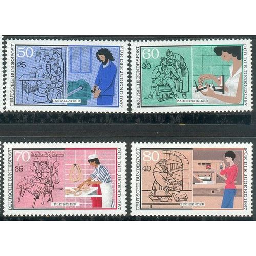 Germany 1987 - SG2179-82 - Youth Welfare - Trades (unused)