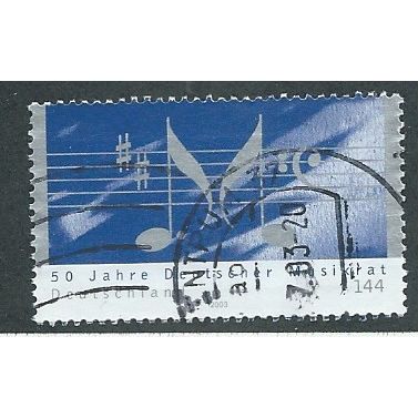GER 2003 144c 'DEUTSCHER MUSIKRAT' FINE USED (EBID 43-250)