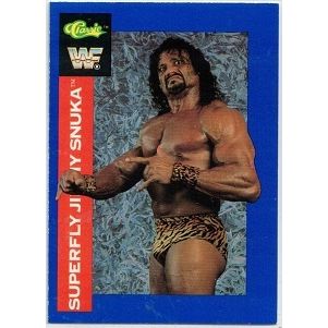 WWF ' CLASSIC ' card # 139 SUPERFLY JIMMY SNUKA (1991)