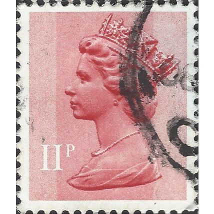 GB, Queen Elizabeth Machin, pastel red 1976, 11p