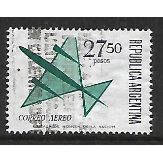 ARGENTINA REP 1963 AIR FLIGHT 27p.50 GREEN AND BLACK SG1150 FINE USED