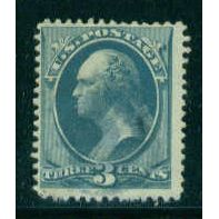 Used 184 3c George Washington Barely Clears Color Cnx M00296