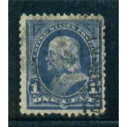 Used 264 1c Benjamin Franklin Just Clears M02857