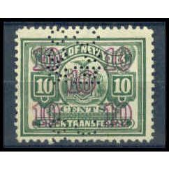 Used Revenue 10c N.Y. Stock Transfer Fine WA2764