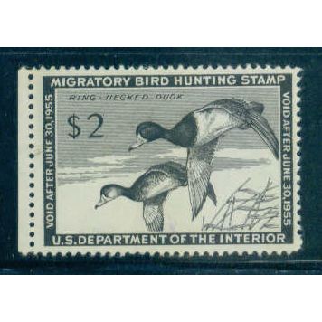 RW21 $2 Red-Necked Ducks Almost Very Fine MLH C1027