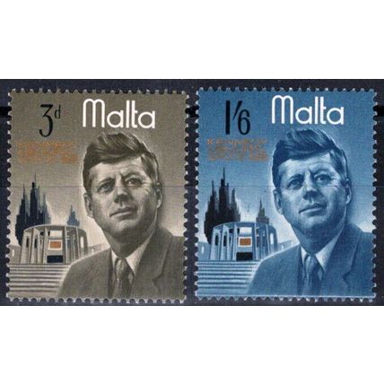 ZAYIX Malta 353, 354 MNH John F. Kennedy Politician 073122S04M