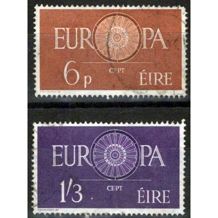 ZAYIX Ireland 175-176 Used Europa Cept Symbolic Wheel 071823S10