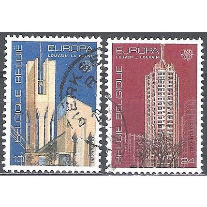 Belgique 1987 Michel 2303 - 2304 O Cote (2008) 1.15 € Europa CEPT Art Moderne