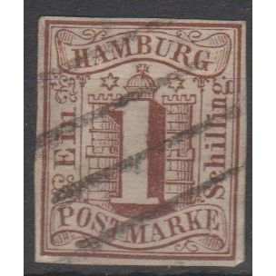 Mi: 2 used 1859 Cat € 120 Bremen