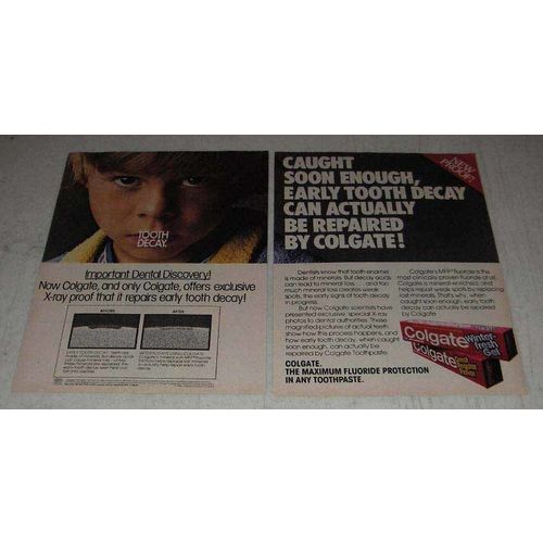 1983 Colgate Toothpaste Ad - Caught Soon Enough