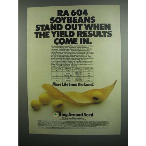 1984 Ring Around Products Inc. RA 604 Soybeans Ad