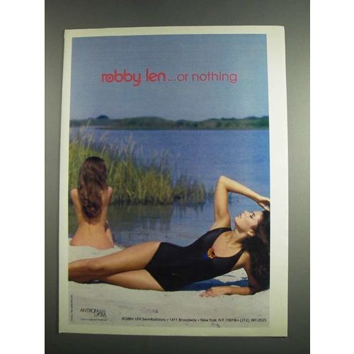 1984 Robby Len Swimsuit Ad - Or Nothing
