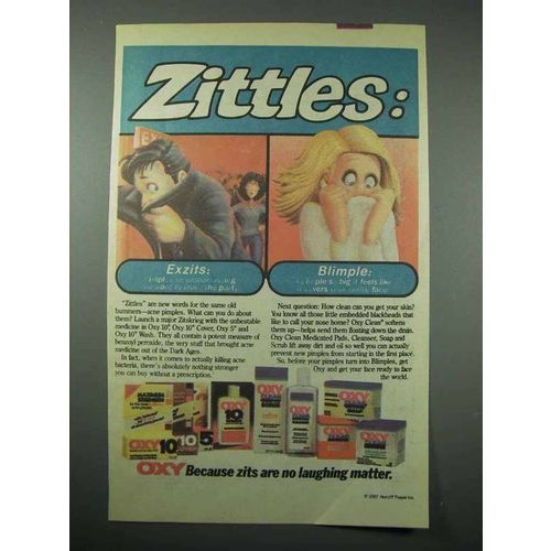 1987 Oxy Acne Products Ad