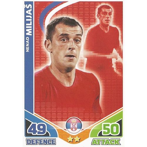 Match Attax - World Cup 2010: Serbia - Midfielder, Milijaš