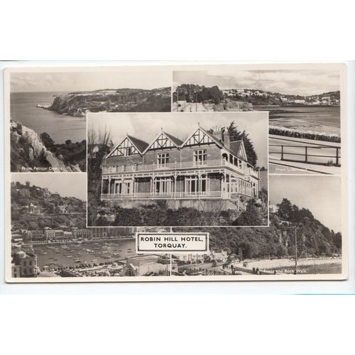 Robin Hill Hotel Torquay Devon RP Postcard