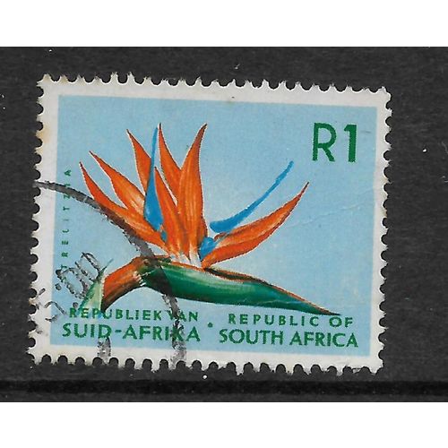 SOUTH AFRICA 1968 SG 251 1R STRELITZA FLOWER FINE USED#3