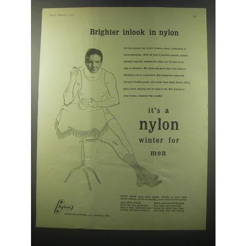 1955 BNS Nylon Ad - Brighter inlook in nylon