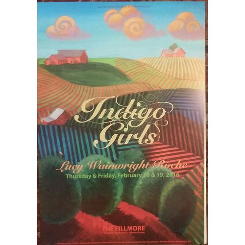 Mint Indigo Girls Fillmore Poster 2016
