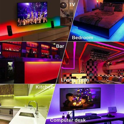 32.8 FT RGB 5050 LED Waterproof Color Changing Strip Lights Indoor Outdoor IP65