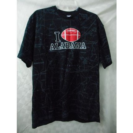 T Shirt Love Alabama Football Men's Large