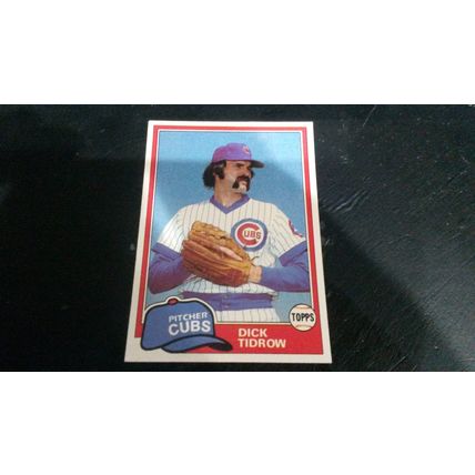 1981 Topps Card # 352 Dick Tidrow Excellent (5) Chicago Cubs