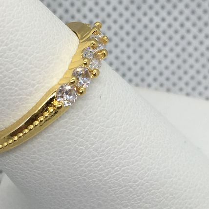 Ring Wedding Simple Yellow Gold Plate Slim #285 USA Seller