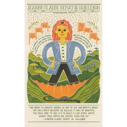 Jeanne Claude Denat de Guillebon French Environment Artist Postcard