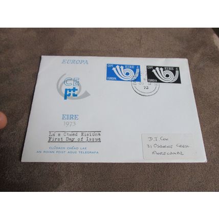 1973 Ireland / Eire FDC Postal Cover - CEPT / Europa issue