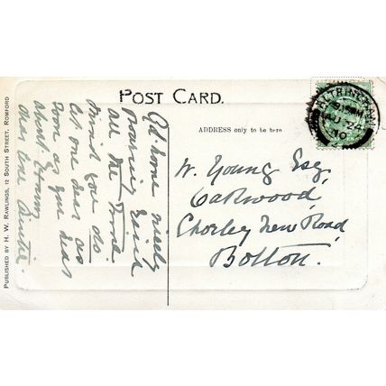 The Stocks - HAVERING - Nr Romford - Essex - 1910 Original Postcard (1.96)
