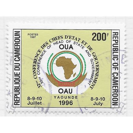 CAMEROUN CAMEROONS 1996 AFRICAN UNION HEADS STATE CONFERENCE 200F USED