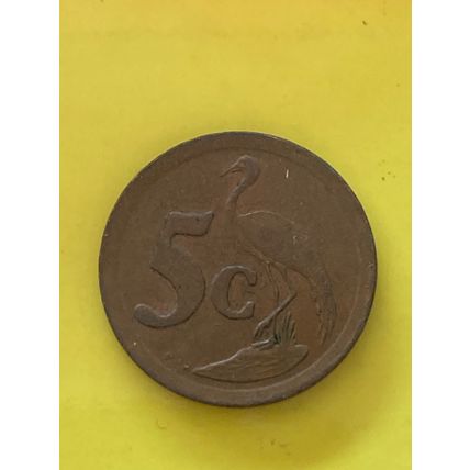 Umlaufmünze Südafrika 5 Cent 1991