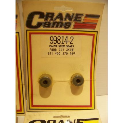 CRANE CAMS 99814-2 VALVE STEM SEALS FORD 221 - 351W 351-400 370-460 16 TOTAL