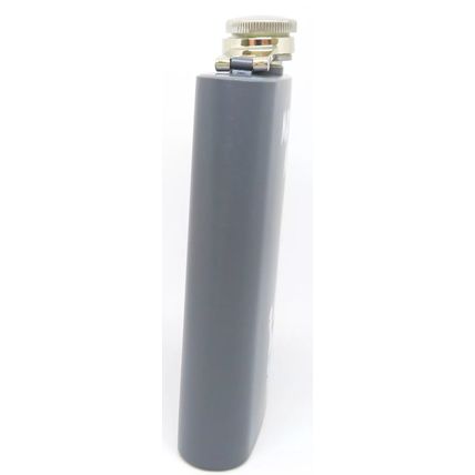 His Lordships Tipple Hip Flask Metal Grey 12 CM Screw Top Lid 7 0z Capacity